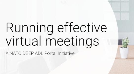 Running effective virtual meetings – new NATO DEEP initiative