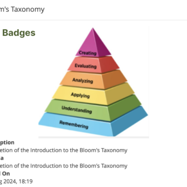 “Introduction to Bloom’s Taxonomy” ADL course is launched!